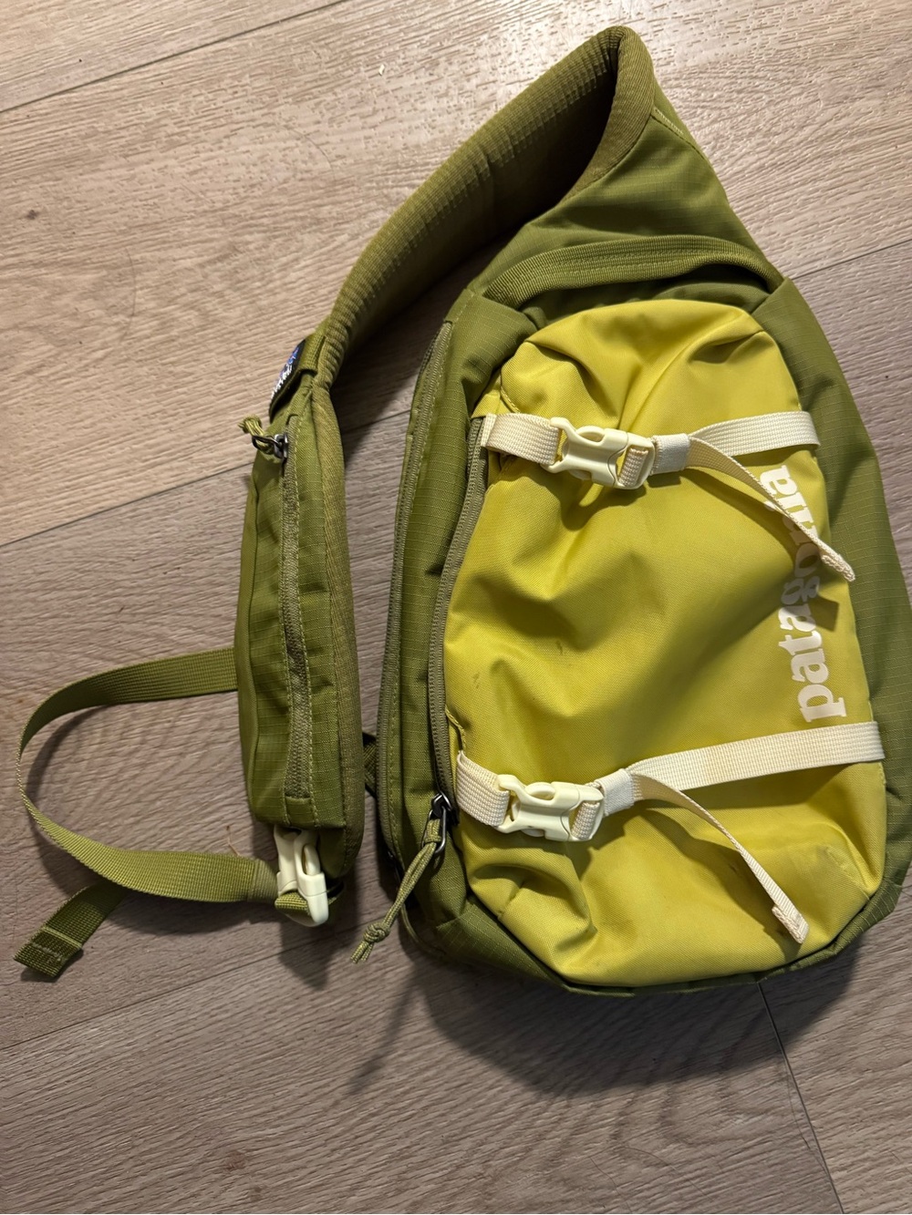 Patagonia Yellow-Green Sling Bag